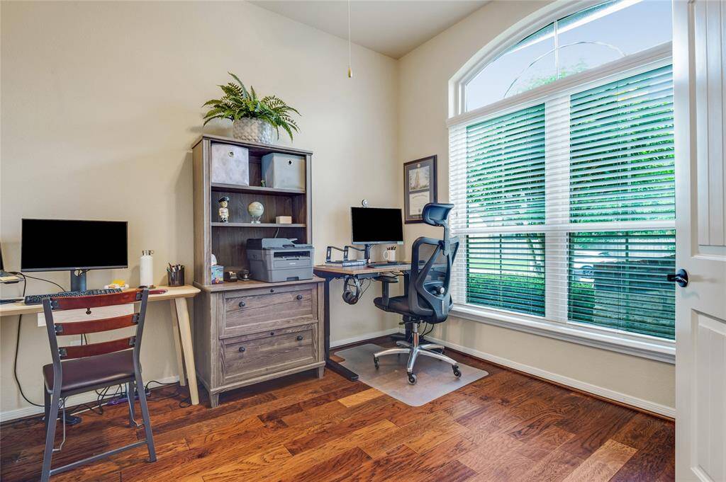 Hopefully you will want to host holiday dinners or dinner parties in this convenient dining room that is right off the large kitchen.