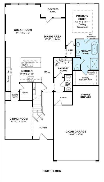 The El Paso floor plan by K. Hovnanian Homes. 2nd Floor shown. *Prices, plans, dimensions, features, specifications, materials, and availability of homes or communities are subject to change without notice or obligation.