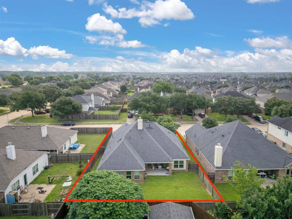 Aerial view of the home!
