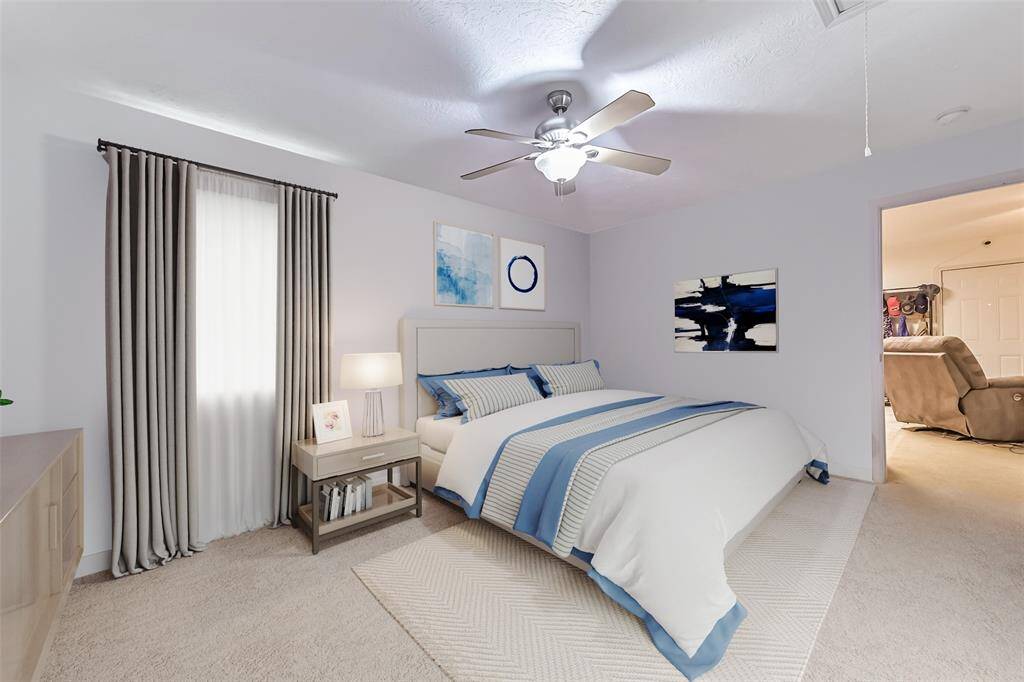 Garage apartment bedroom