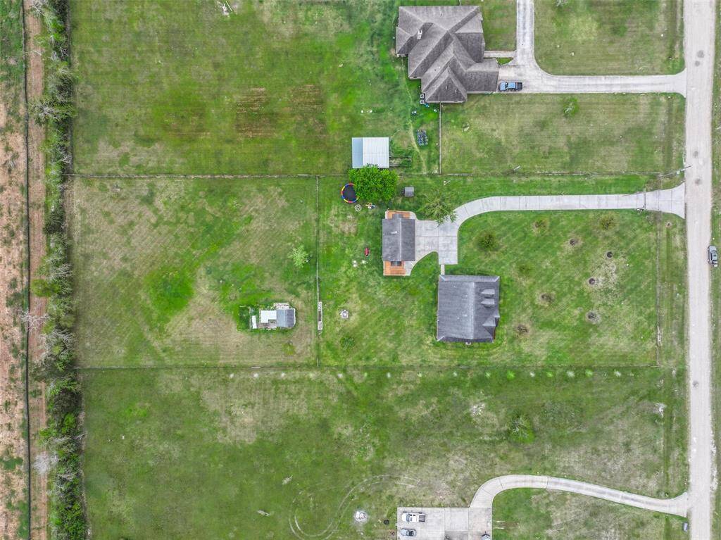 Aerial view of the property