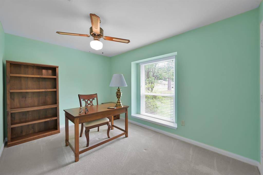 Bedroom 4 is currently used as an office.