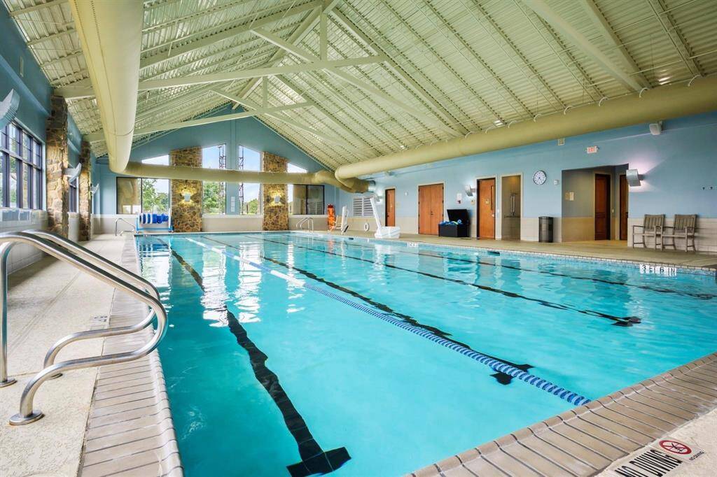 The indoor pool is the perfect place to stay in shape amidst all the social events and activities in this vibrant community. Who’s up for a few laps?"