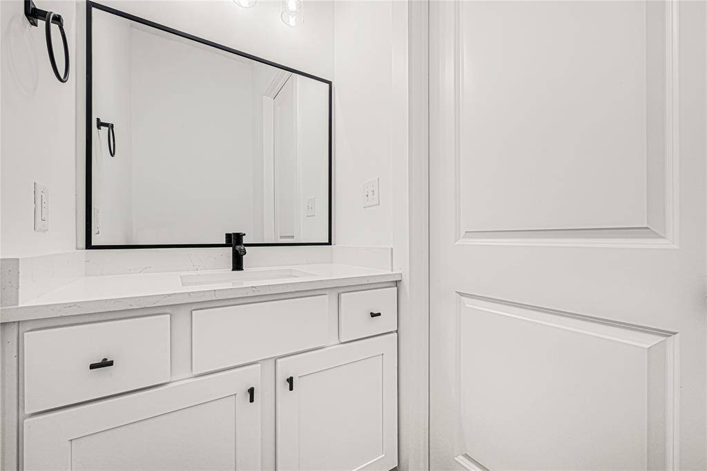 half bathroom for guests.