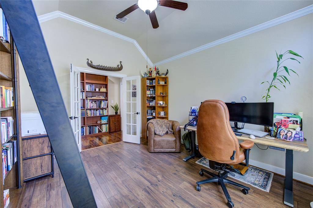 Study sits at the back of the home