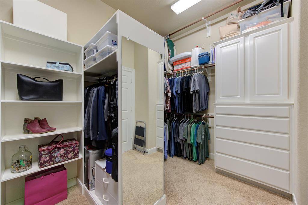 Tons of Storage in Primary Closet