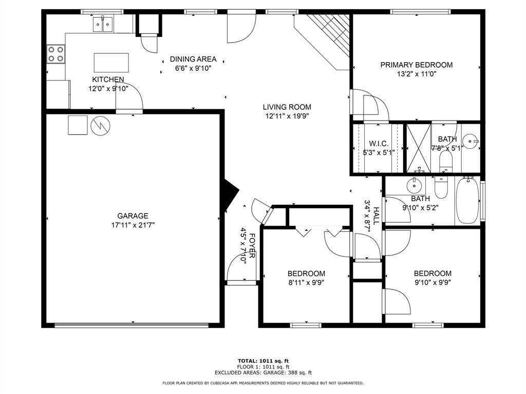 CubiCasa Floorplan with dimensions