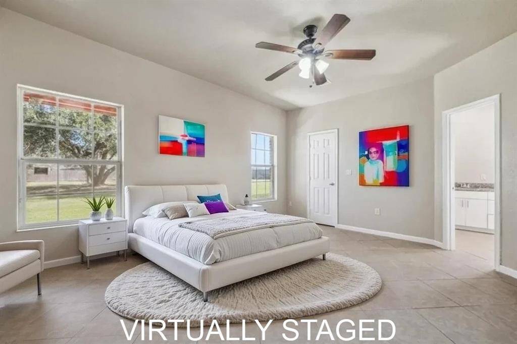 Virtually Staged Primary Bedroom
