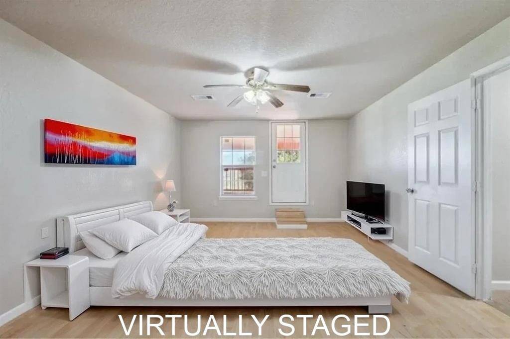 Virtually Staged Upstairs Primary Bedroom
