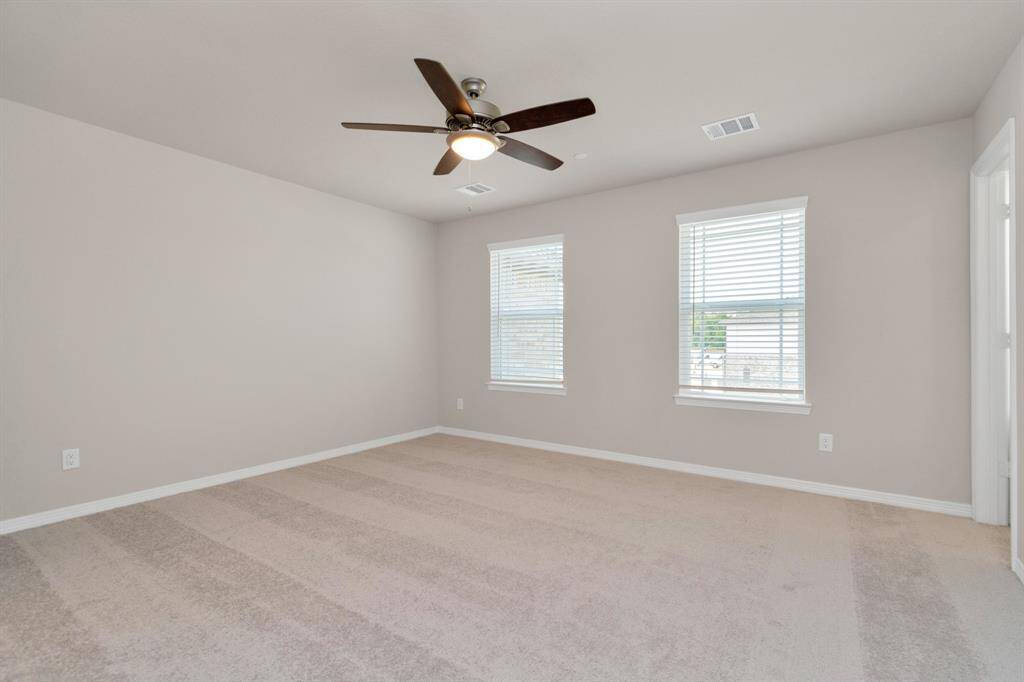 Spacious primary bedroom
