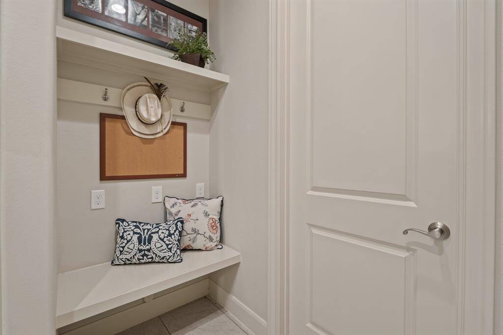 Upon entering the home from the 3-car Garage, this Mud Room provides a perfect place to catch your coat and keys. Misplacing those essentials is a thing of the past!