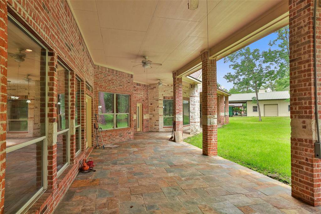 Another view to show just how big this covered patio is.