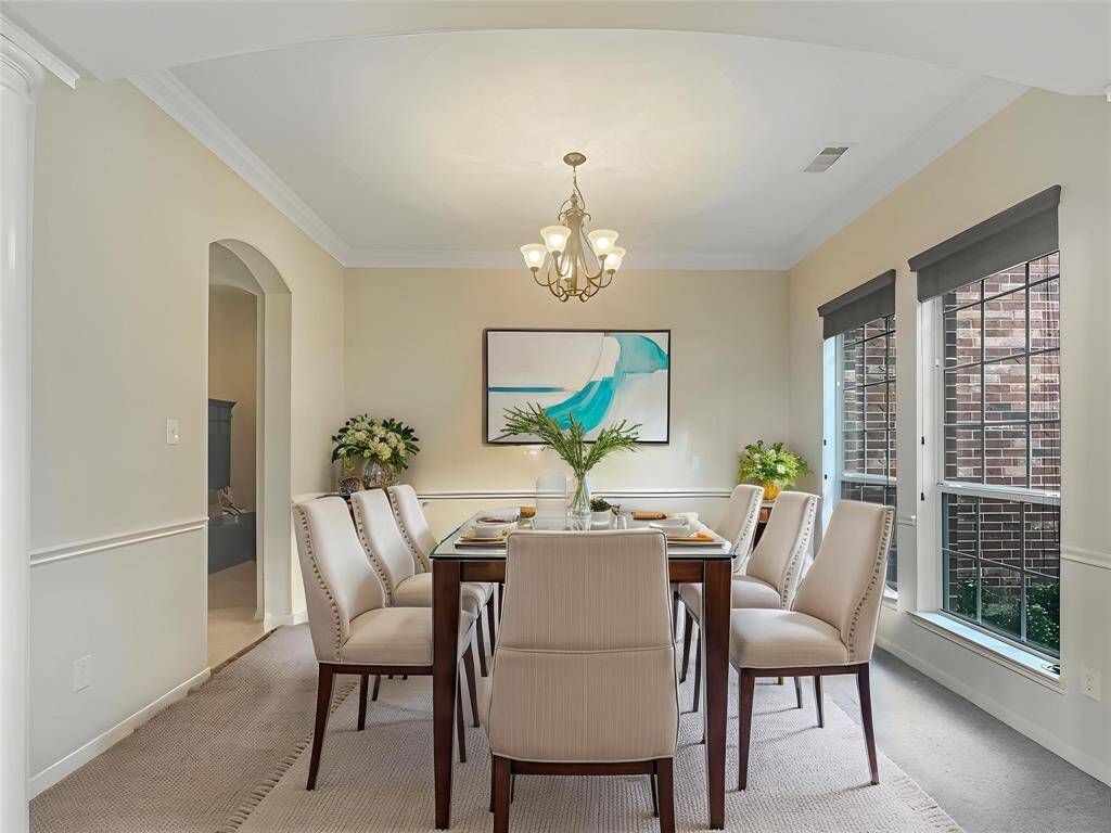 Celebrate with family in Quail Springs formal dining! (virtually staged)