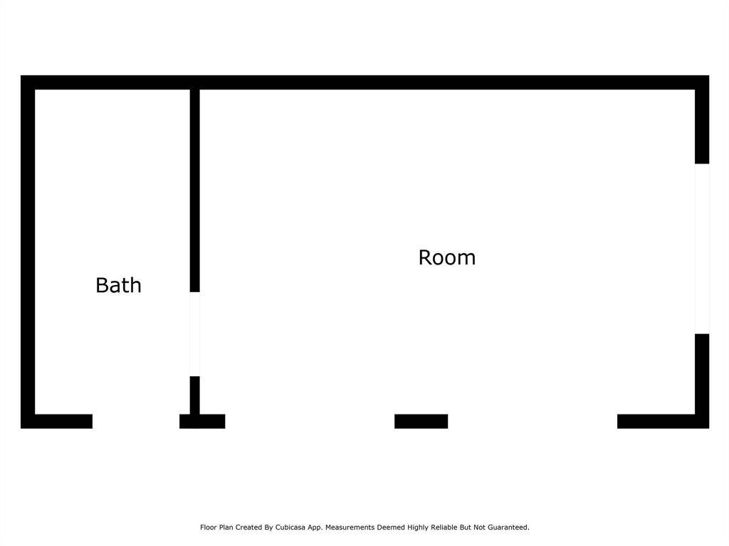 Floor plan of pool house