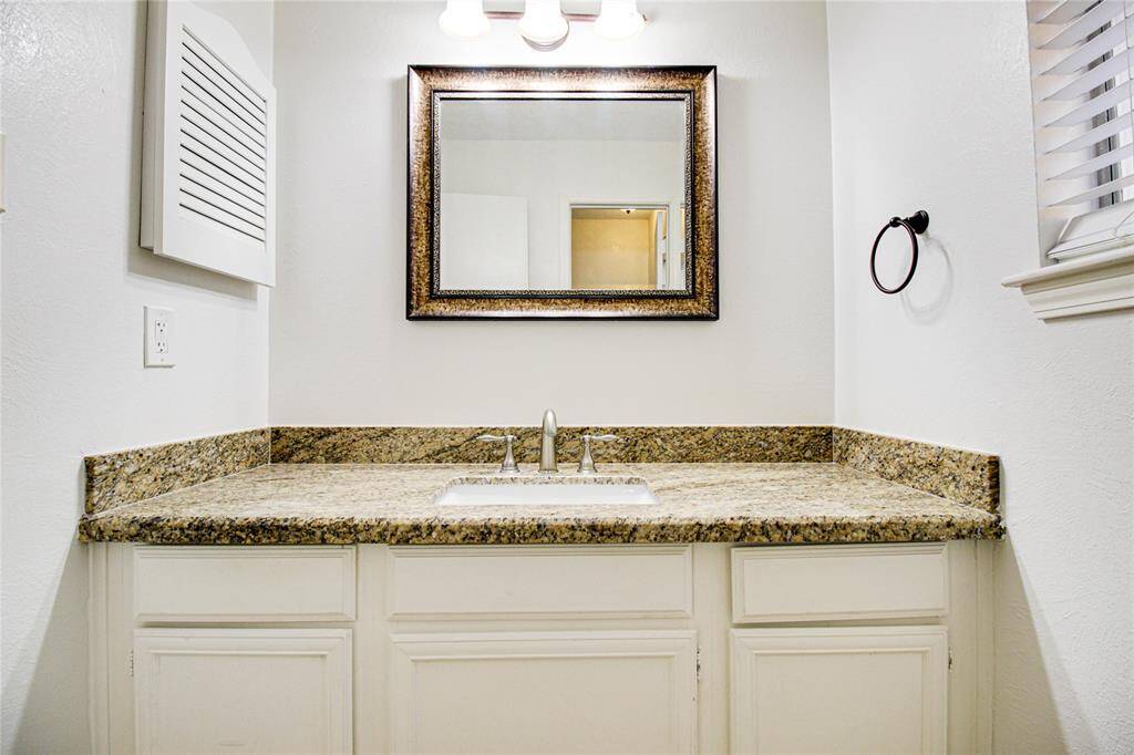 Secondary bathroom sink.