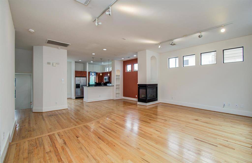 Living Room looking back to kitchen showing the expansive space.