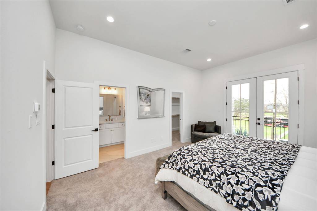 Primary bedroom on the second floor