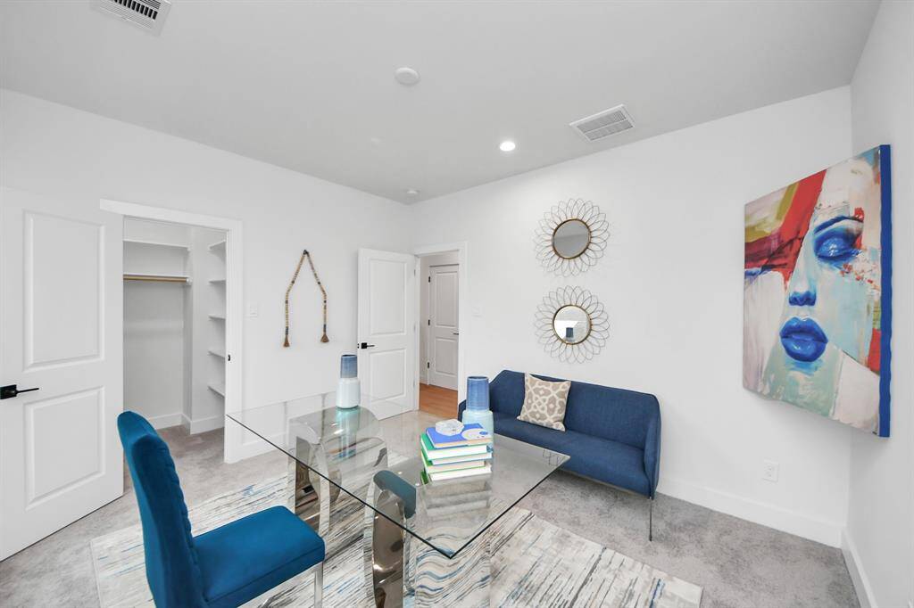 Second bedroom can be used as a home office or guest room