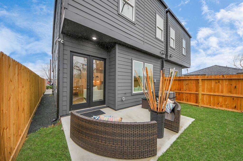 Private backyard