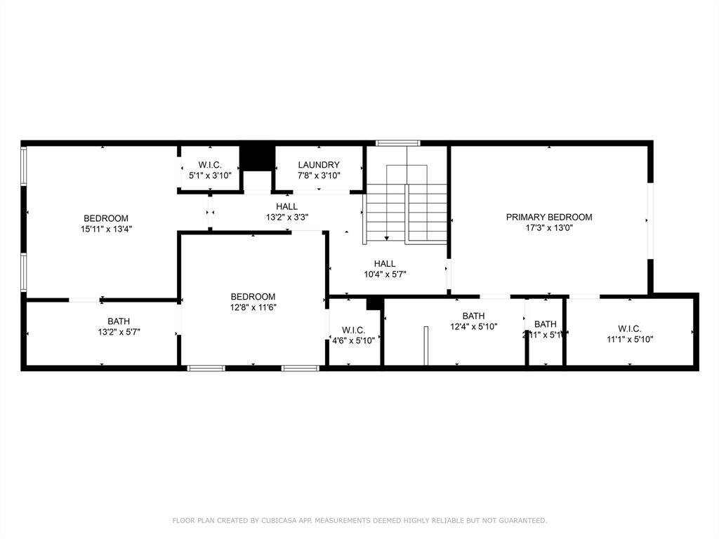Second floor digital floorplan