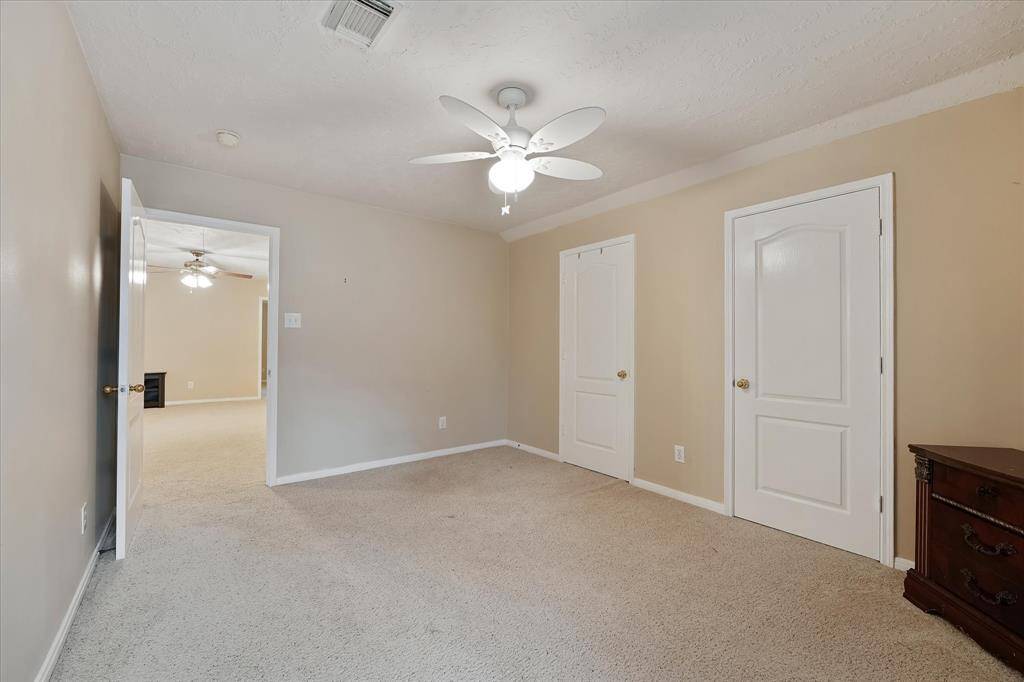 This bedroom also has plenty of closet space.
