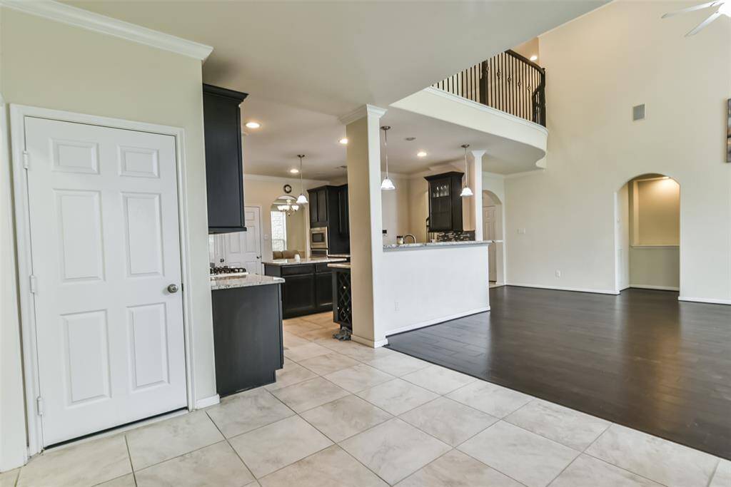 The breakfast room features awindow with views in your backyardnext to the back door.