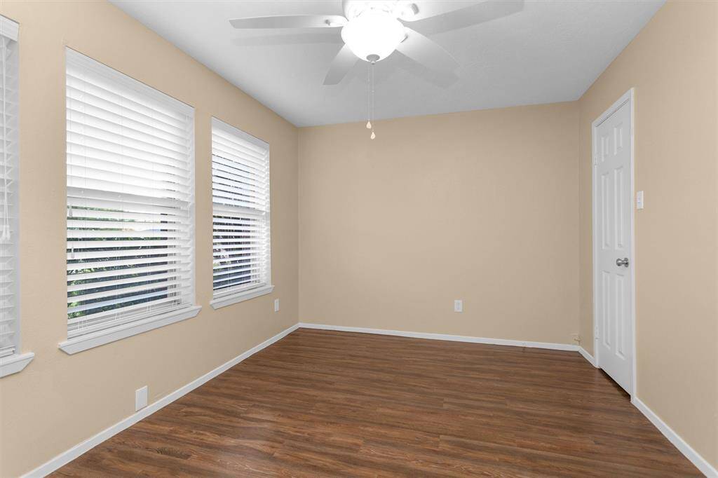 Across the home from the primary bedroom are three bedrooms. BR 2 Large walk-in closet