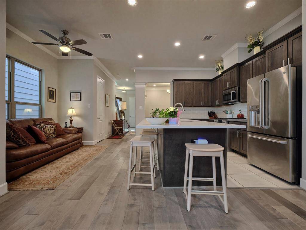 Beautiful tile floors and LED lights