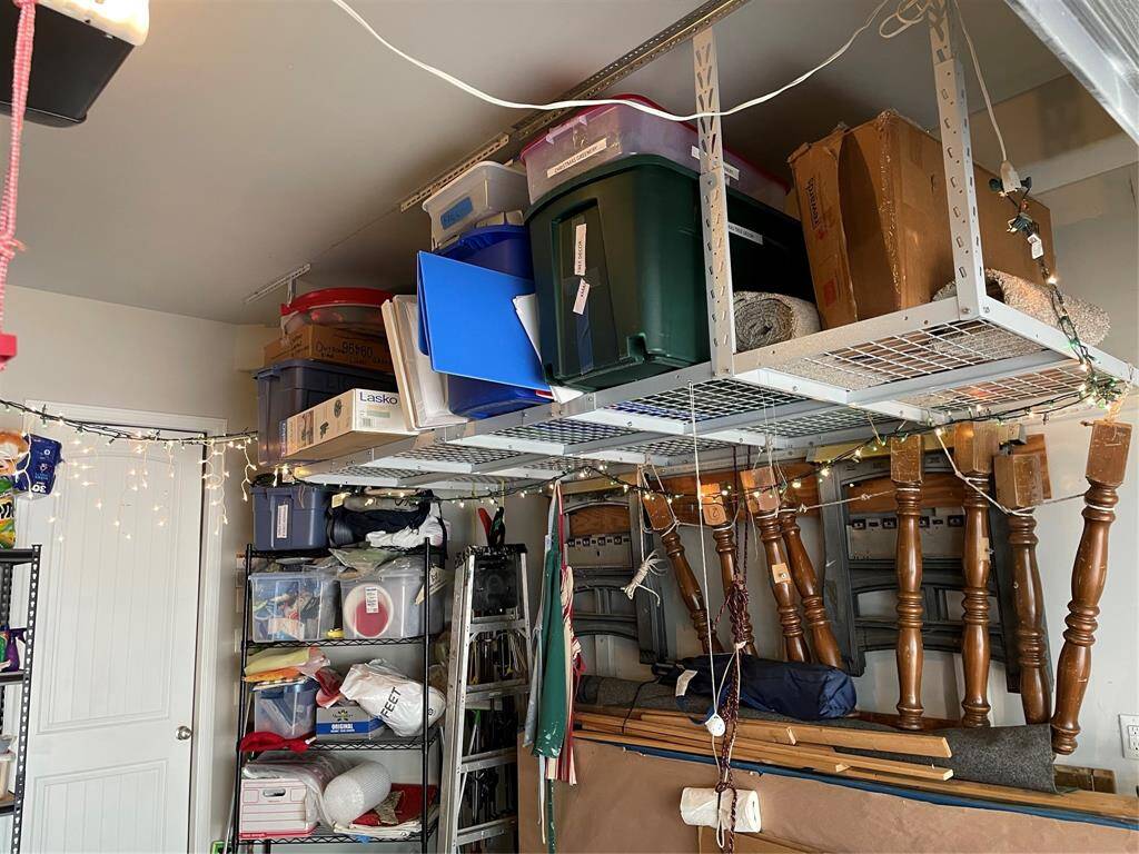 5 ceiling mounted storage racks