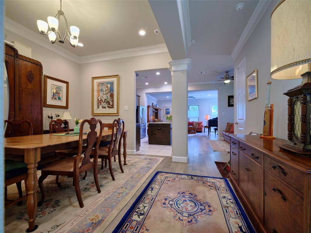 Tall ceilings greet you as you enter through your private gated entrance.