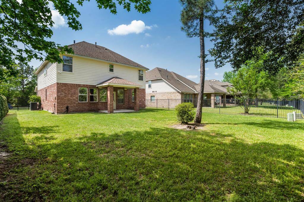Ample backyard