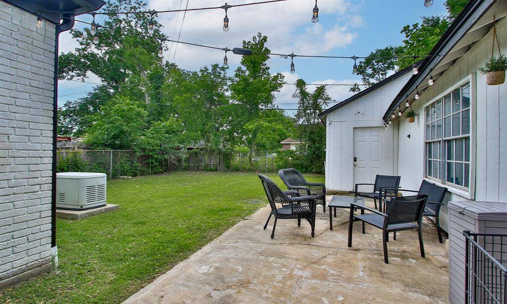 Backyard and patio