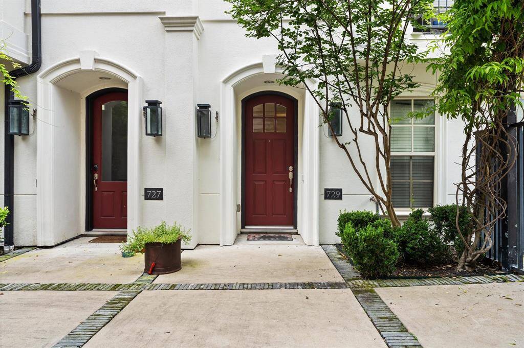 Elegant arched doorway adds character and charm