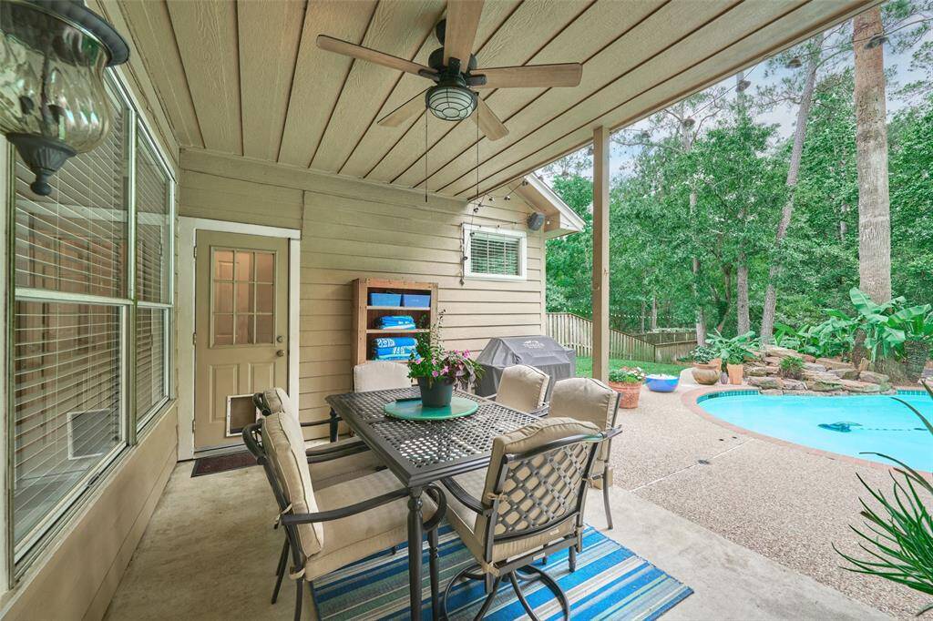 Enjoy this spectacular 23,000 gallon pool and soothing waterfall on one of the many hot Texas summer days.