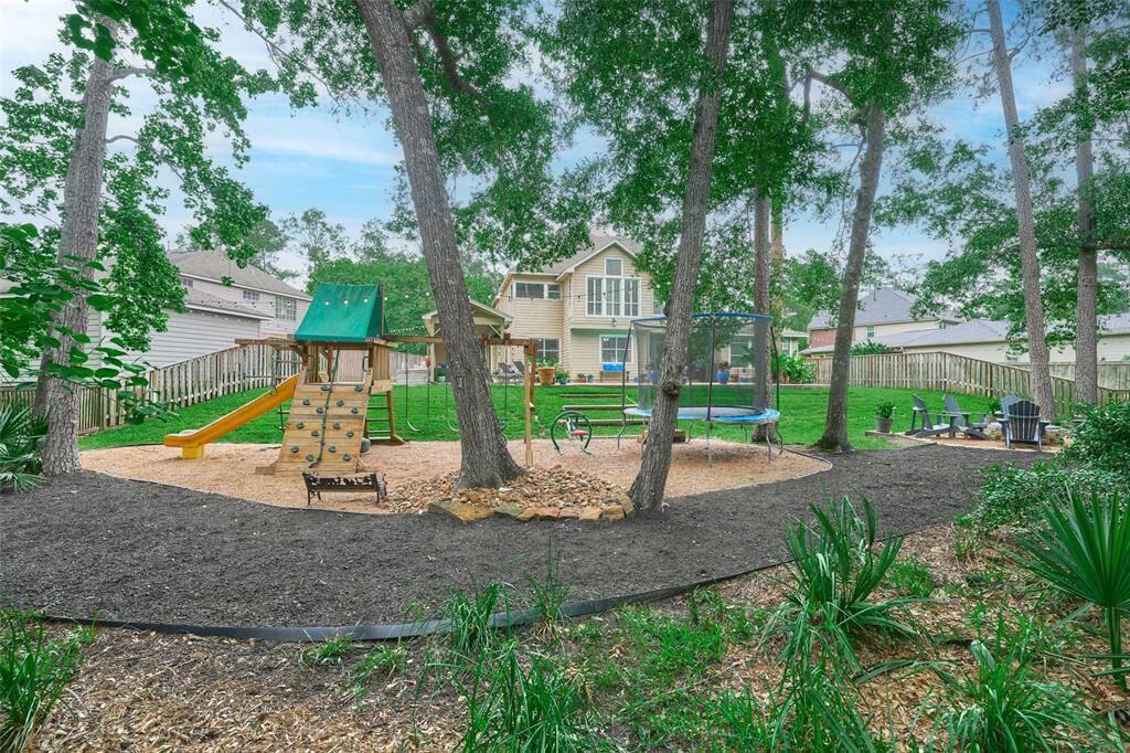Cozy up the the fire pit on a cool night. The kids will love roasting marshmallows by the fire.