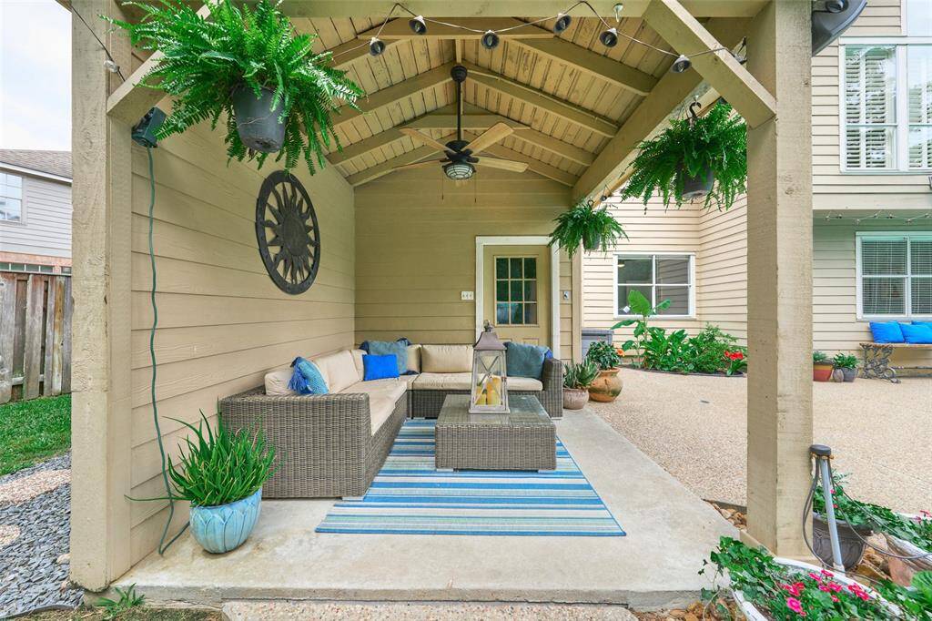 This side of the pool houses the perfect space to add an outdoor kitchen.