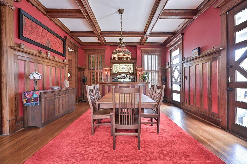 This Massive Dining Room is Just Waiting to Host Your Next Dinner Party - Perfect for a Dining Table with Additional Leaves for Extending its Length to Royal Proportions!