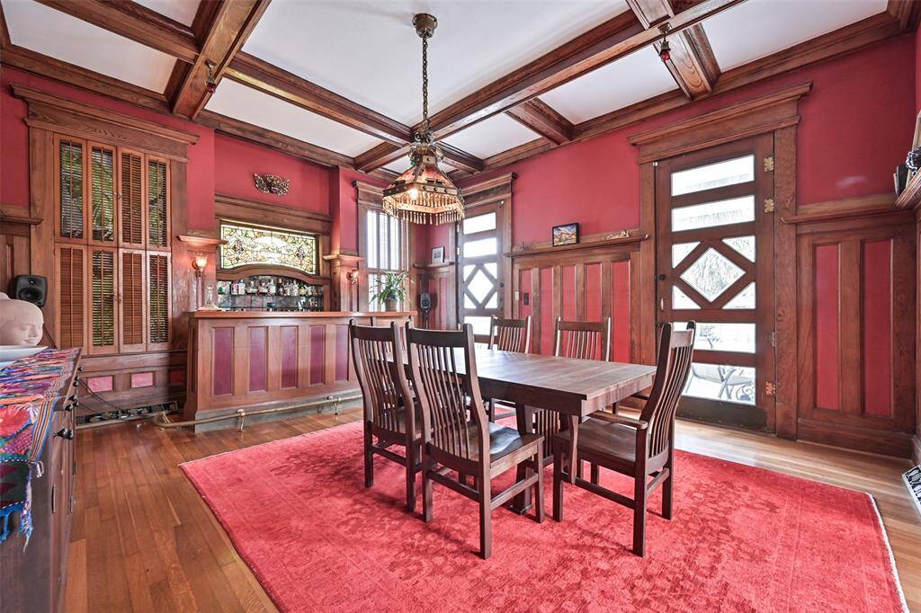 At the End of the Dining Room is an Antique Bar - Great for Serving Hors d'Oeuvres and Cocktails Before Dinner. According to Galveston Lore, "The Rat Pack" and Kennedys hung out in this home.