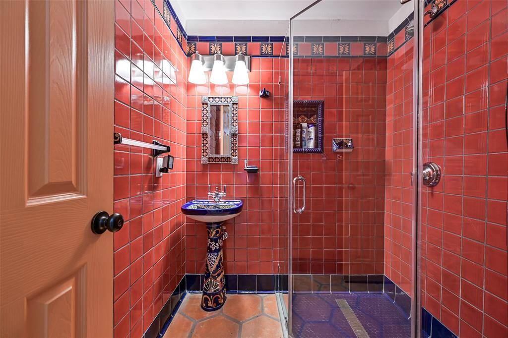 The Cabana Bath has Amazing Tilework and a Colorful, International Flair!