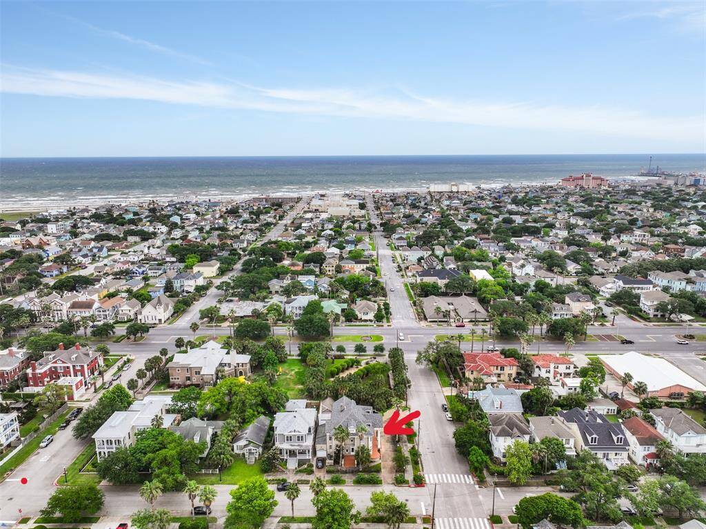 This Drone Shot Shows the Neighborhood - Full of Gorgeous Historic Homes - So Very Close to Everywhere You Want to Be! Restaurants, The Strand, Retail Therapy, Cruise Port, and The Seawall/Beach!