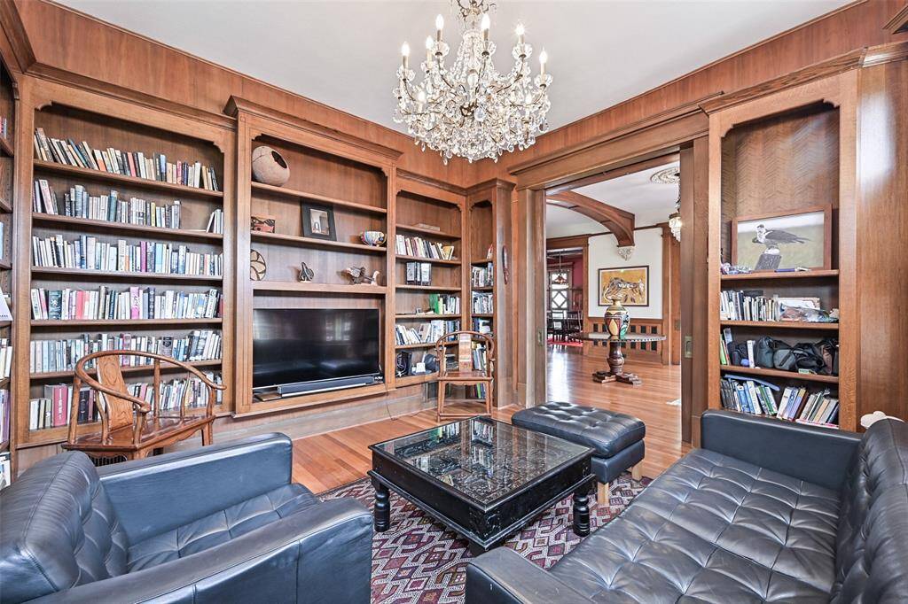 Looking from the Corner of the Library/Den Towards the Foyer and Beyond to the Formal Dining Room!