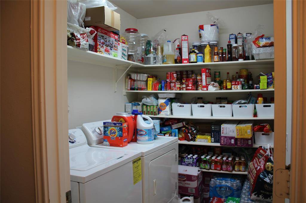 Large utility room located inside house. Washer and dryer are NOT included.