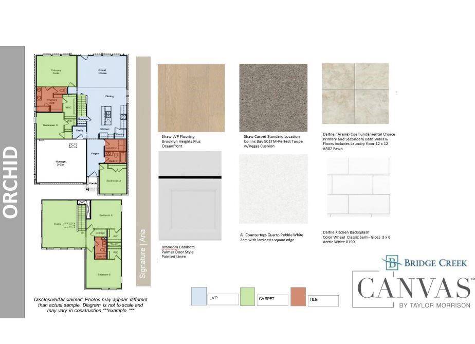Design Selections.  Home is under construction and selections are subject to change.