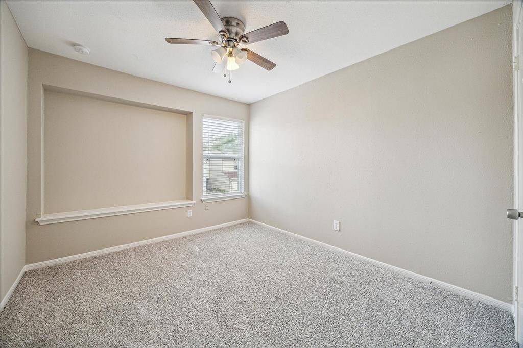The secondary bedrooms face the front of the property.