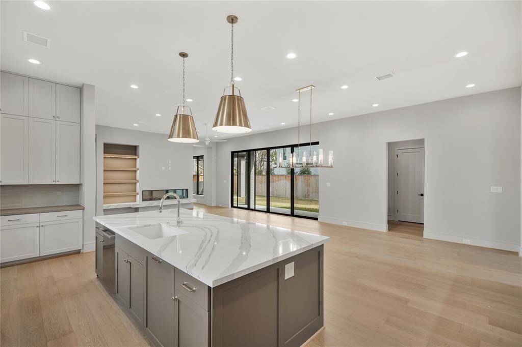 Fantastic view of the main living space while cooking!
