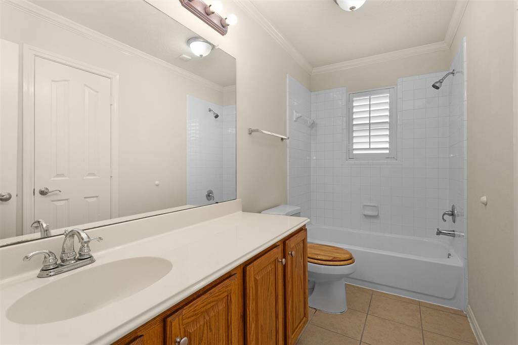 Full Bathroom #2 features a spacious vanity and a tub/shower combo.