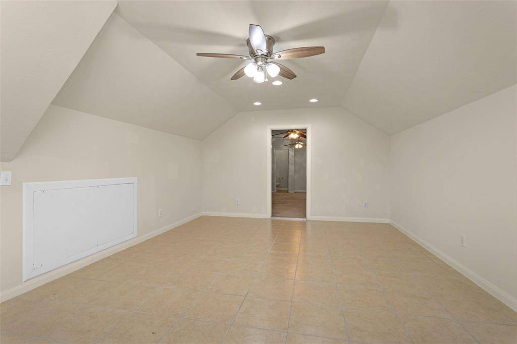 Garage Apartment offers a spacious storage room!