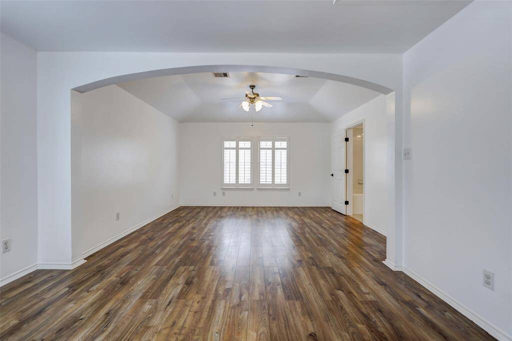 A view that shows the combination of rooms in primary suite