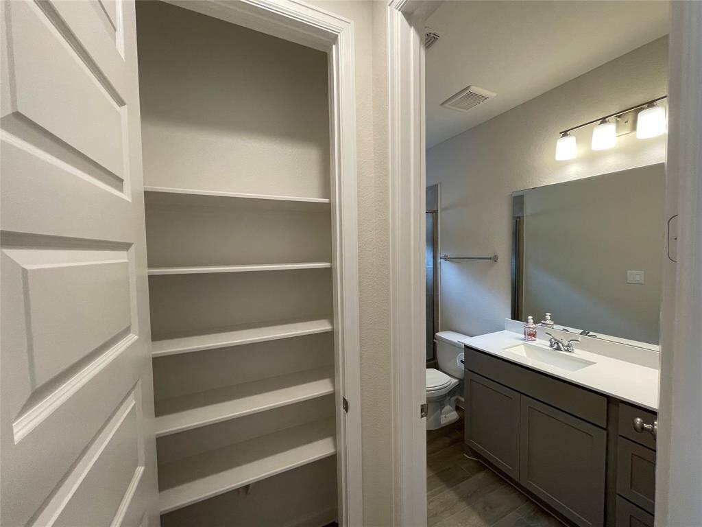 Linen Closet for extra towels and Linen.