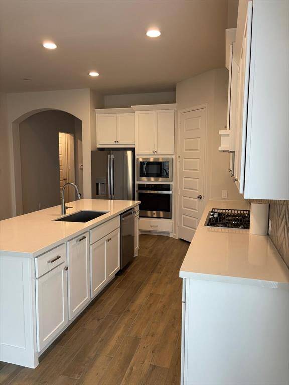 Lots of storage cabinetry in this Brand New Kitchen.